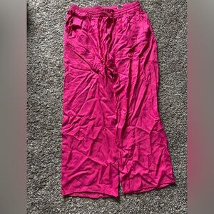 Zara Fuchsia Elastic Waist Pants